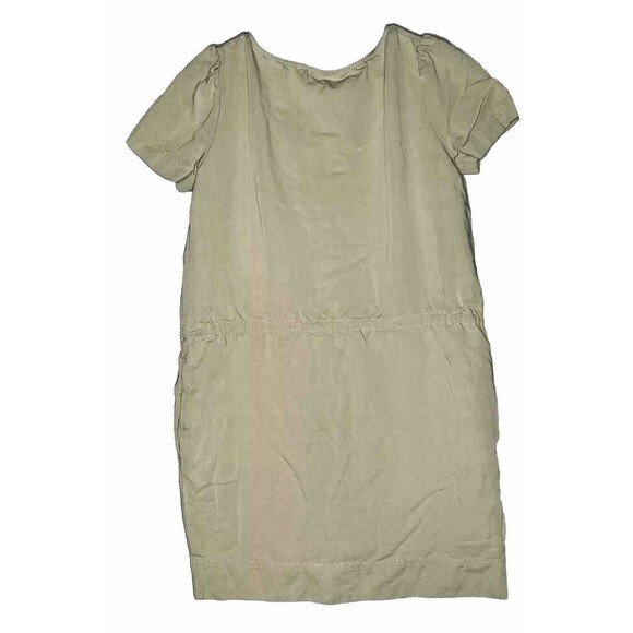 LOVE Moschino Tan Shift Dress w/ Rosettes & Belt Tie Sz 10 (US) 46 (IT) - Picture 2 of 7